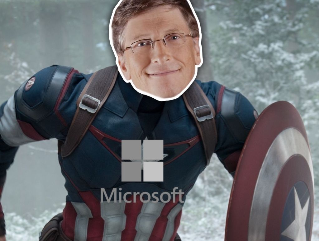 Microsoft as Captain America